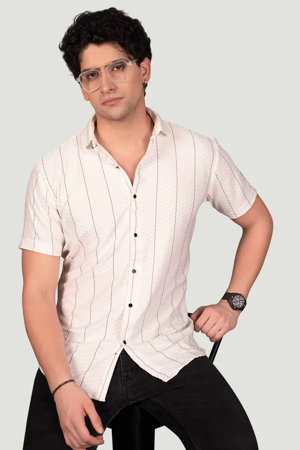 Felix_White_Jacquard_Stripes_Full_Sleeves_Shirt
