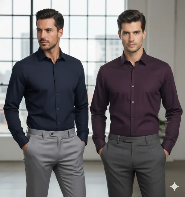 Pack_of_2_Navy_&_Maroon_Cotton_Formal_Shirt
