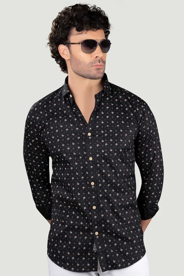 David_Black_Floral_Cotton_Print_Full_Sleeves_Shirt