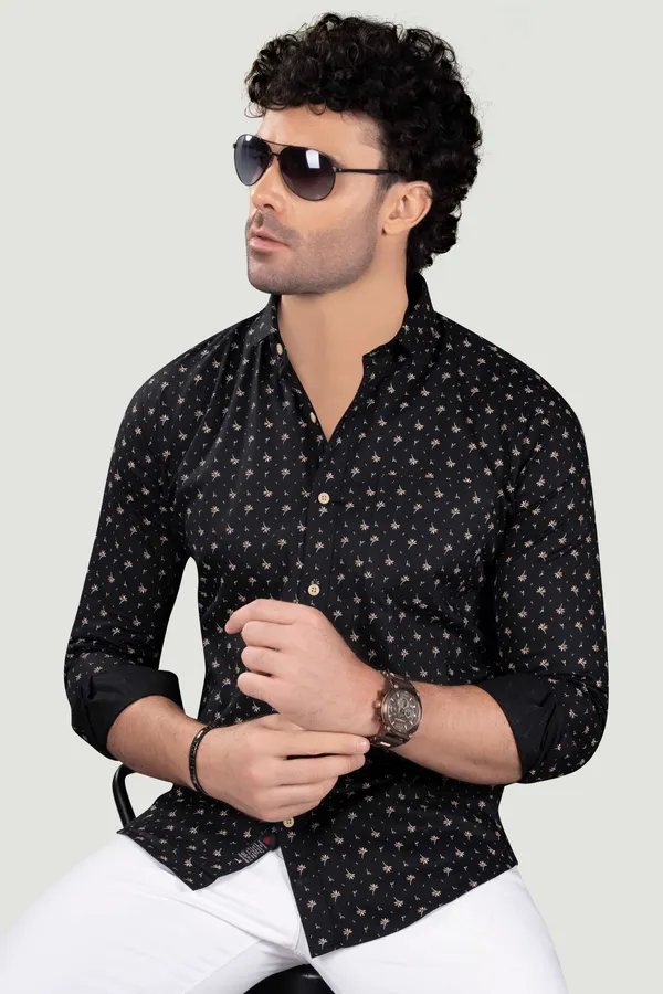 David_Black_Floral_Cotton_Print_Full_Sleeves_Shirt
