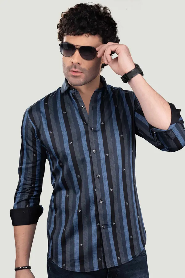 Chesan_Grey_Cotton_Stripes_Full_Sleeves_Shirt