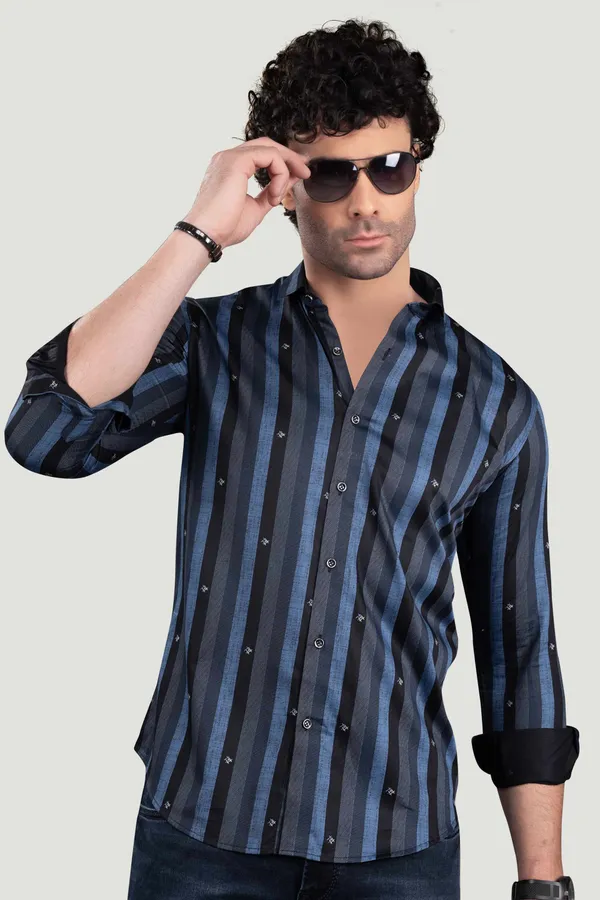 Chesan_Grey_Cotton_Stripes_Full_Sleeves_Shirt
