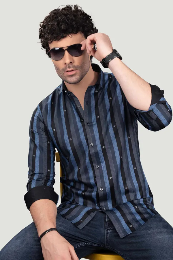 Chesan_Grey_Cotton_Stripes_Full_Sleeves_Shirt
