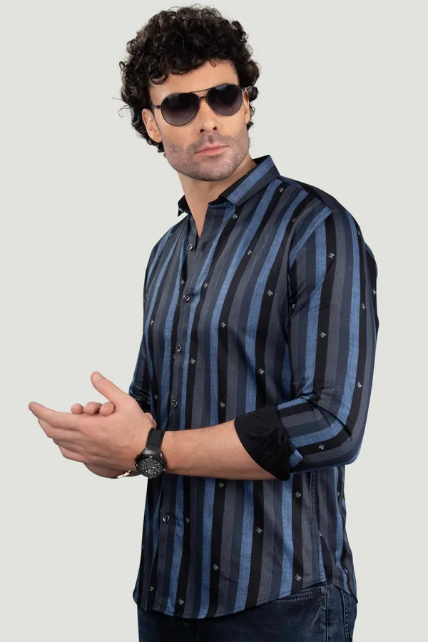 Chesan_Grey_Cotton_Stripes_Full_Sleeves_Shirt
