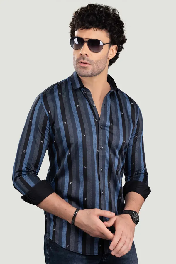 Chesan_Grey_Cotton_Stripes_Full_Sleeves_Shirt