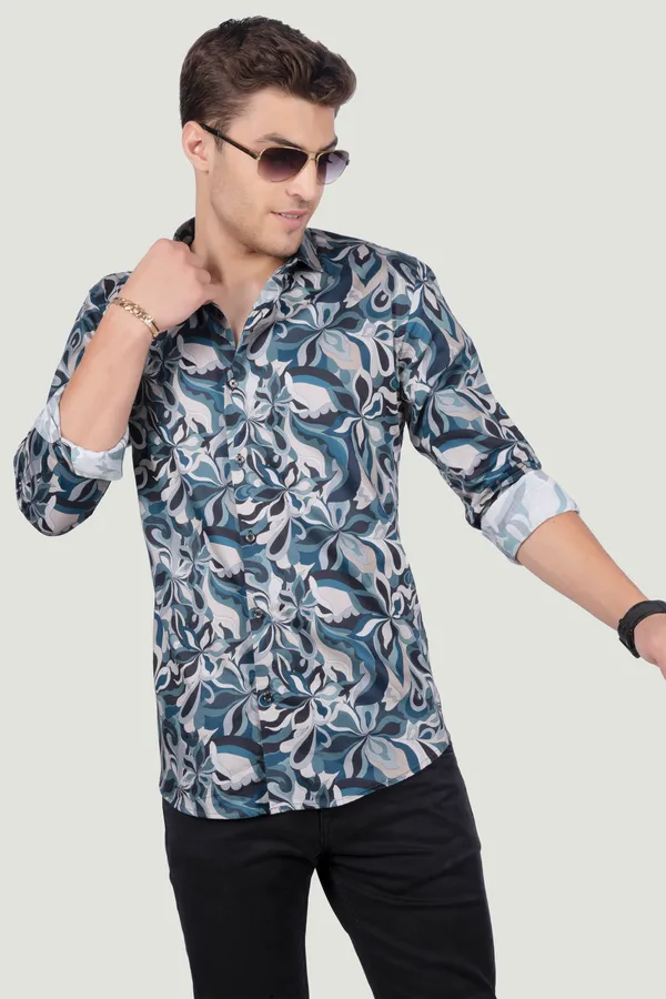 Leone_Turquoise_Digital_Print_Full_Sleeves