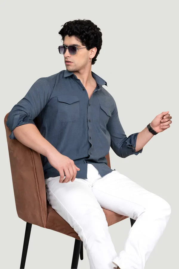 Double_Pocket_David_Blue_Solid_Full_Sleeves_Shirt_for__Men