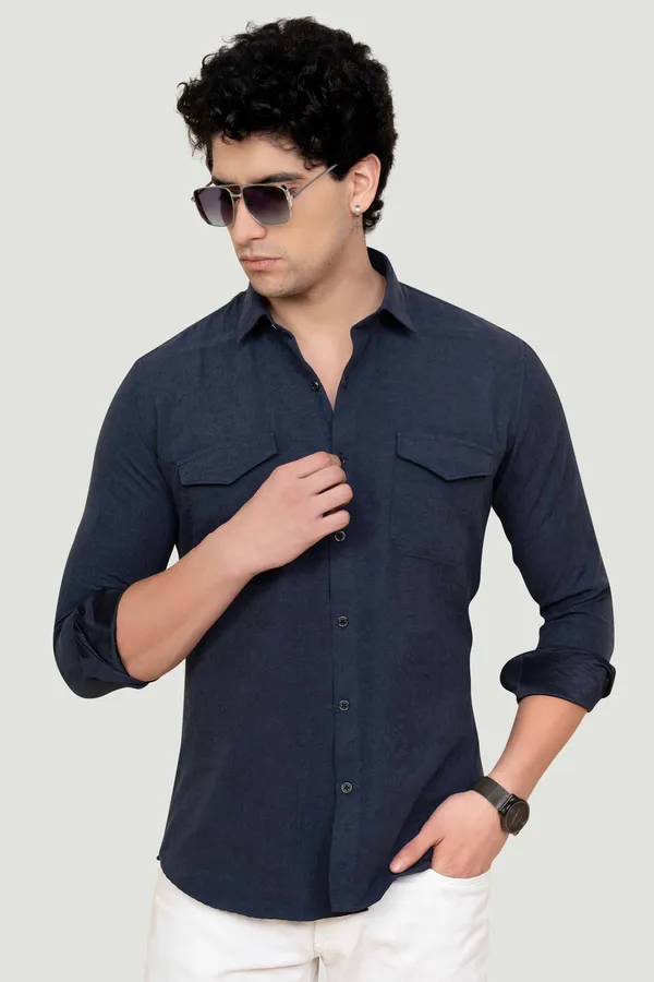 Double_Pocket_Noah_Blue_Solid_Full_Sleeves_Shirt_for__Men