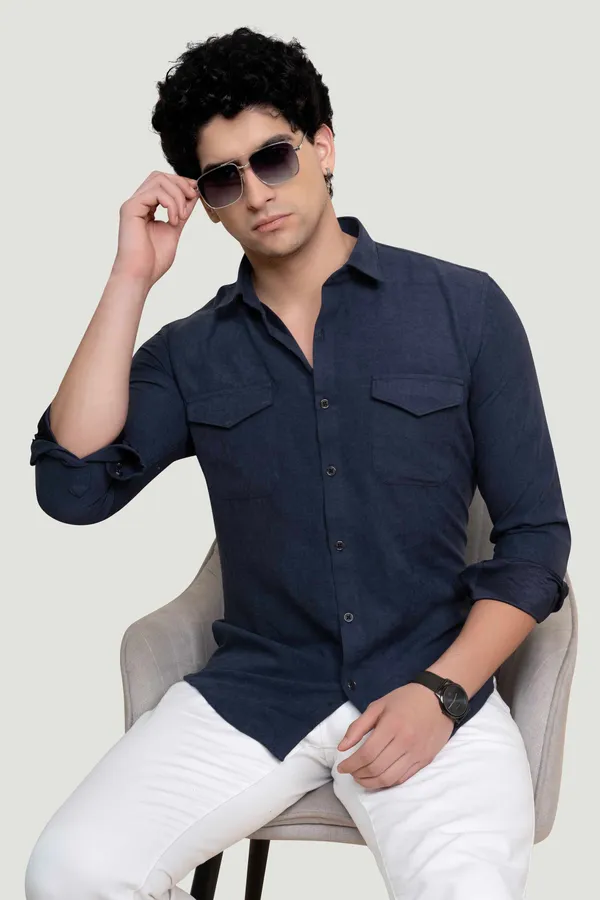 Double_Pocket_Noah_Blue_Solid_Full_Sleeves_Shirt_for__Men