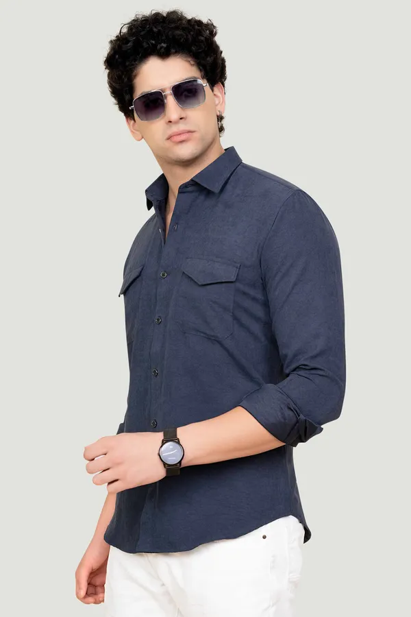 Double_Pocket_Noah_Blue_Solid_Full_Sleeves_Shirt_for__Men