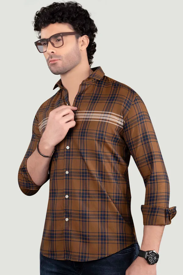 Albert_Brown_Cotton_Checks_Full_Sleeves_Shirt