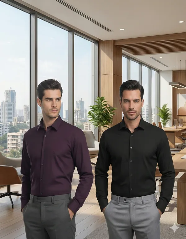 Pack_of_2_Black_&_Maroon_Cotton_Formal_Shirt
