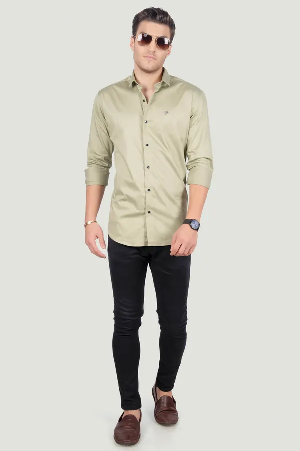 Oscar_Light_Green_Solid_Full_Sleeves_Shirt