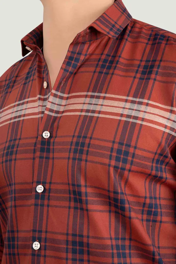 Samuel_Red_Cotton_Checks_Full_Sleeves_Shirt