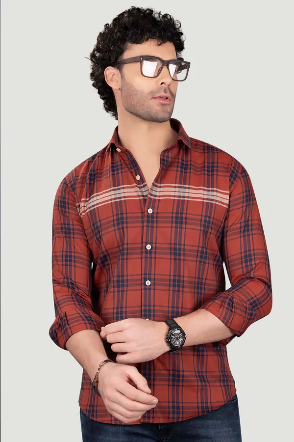 Samuel_Red_Cotton_Checks_Full_Sleeves_Shirt