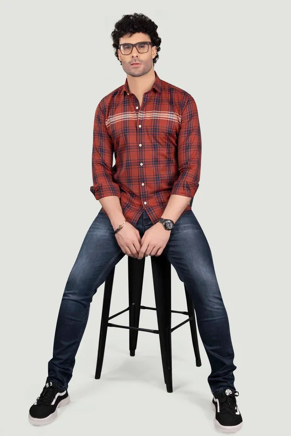 Samuel_Red_Cotton_Checks_Full_Sleeves_Shirt