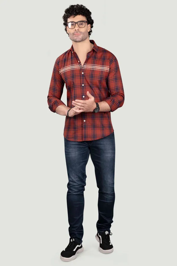 Samuel_Red_Cotton_Checks_Full_Sleeves_Shirt