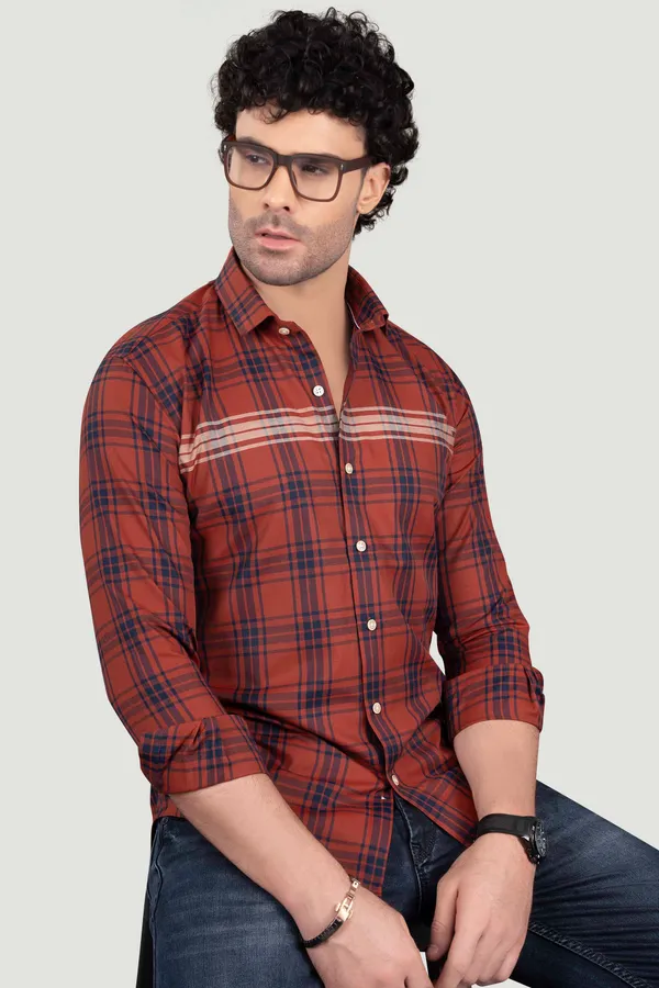 Samuel_Red_Cotton_Checks_Full_Sleeves_Shirt