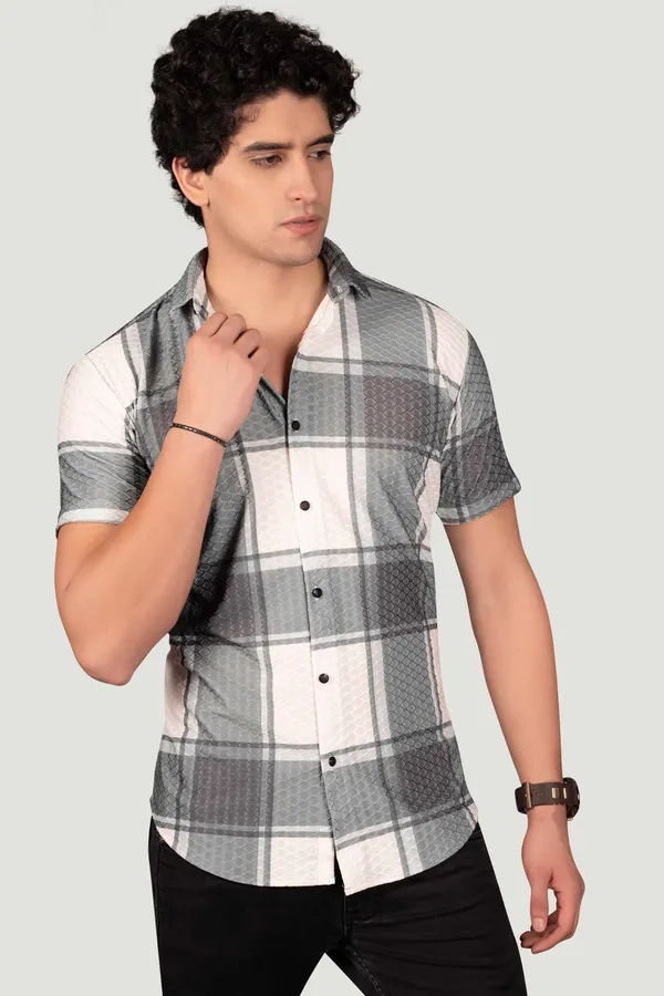 Isaac_Green_Jacquard_Checks_Full_Sleeves_Shirt