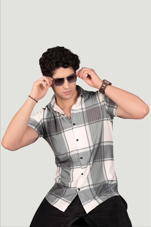 Isaac_Green_Jacquard_Checks_Full_Sleeves_Shirt