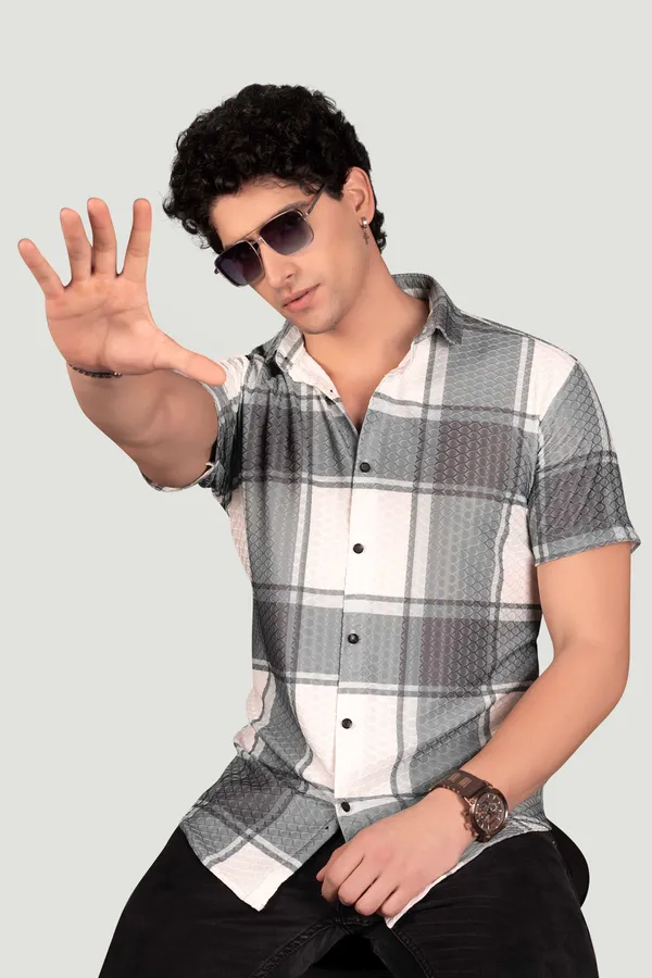Isaac_Green_Jacquard_Checks_Full_Sleeves_Shirt