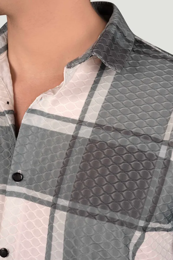 Isaac_Green_Jacquard_Checks_Full_Sleeves_Shirt