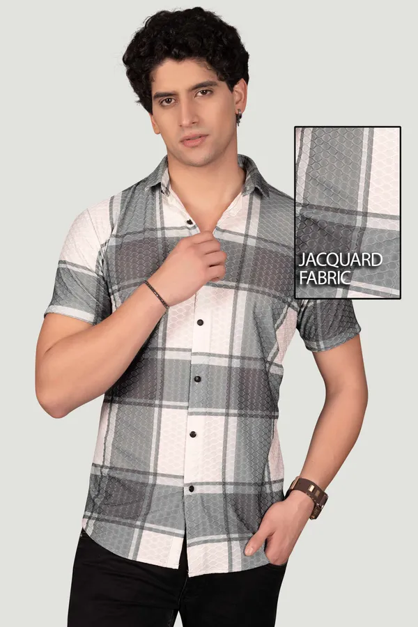 Isaac_Green_Jacquard_Checks_Full_Sleeves_Shirt