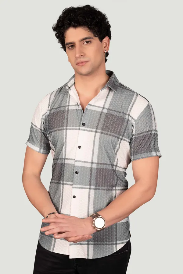 Isaac_Green_Jacquard_Checks_Full_Sleeves_Shirt