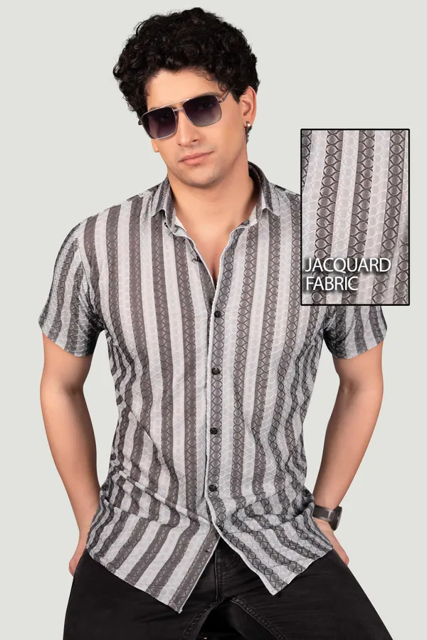 Dominic_Grey_Jacquard_Stripes_Full_Sleeves_Shirt