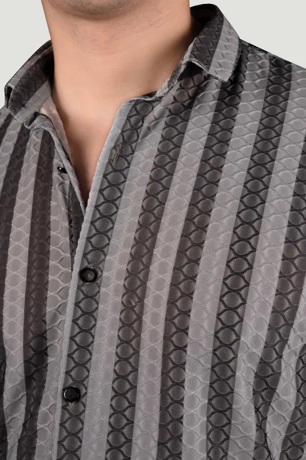 Dominic_Grey_Jacquard_Stripes_Full_Sleeves_Shirt