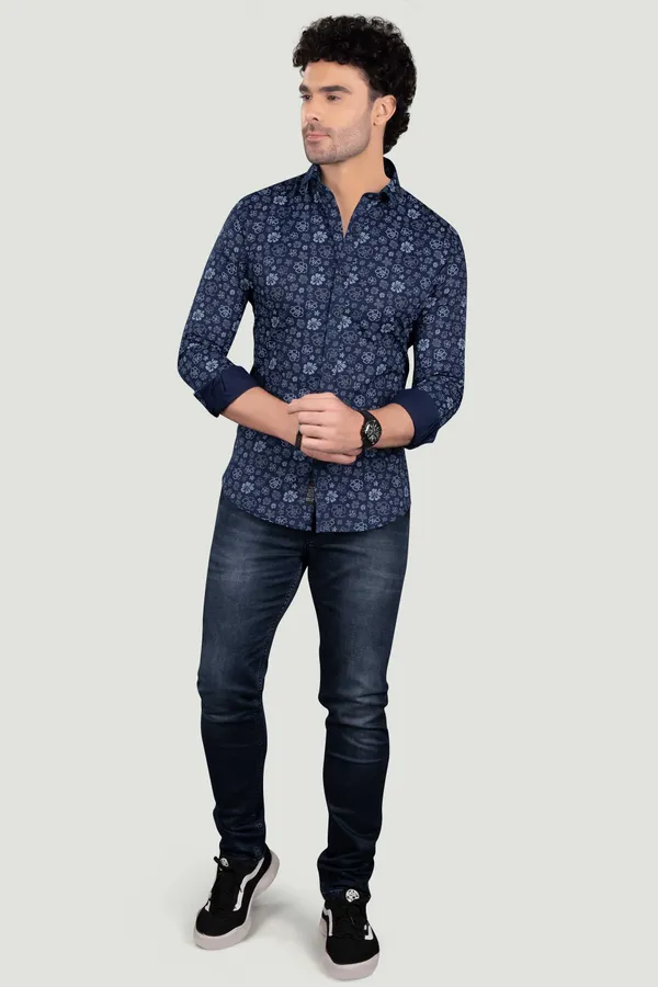 Platon_Navy_Blue_Floral_Cotton_Print_Full_Sleeves_Shirt