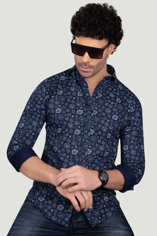 Platon_Navy_Blue_Floral_Cotton_Print_Full_Sleeves_Shirt