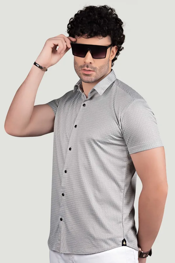 Denver_Grey_Lycra_Knitted_Full_Sleeves_Shirt