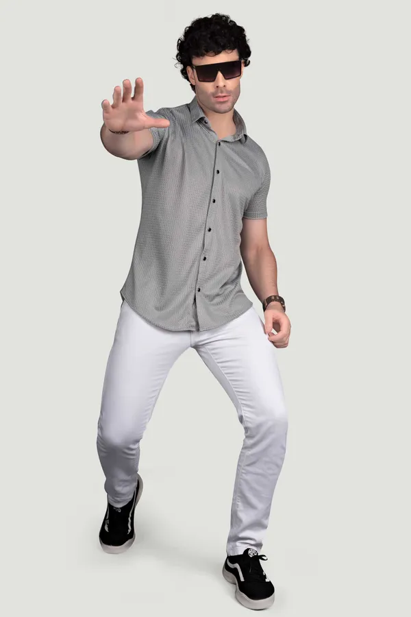 Denver_Grey_Lycra_Knitted_Full_Sleeves_Shirt