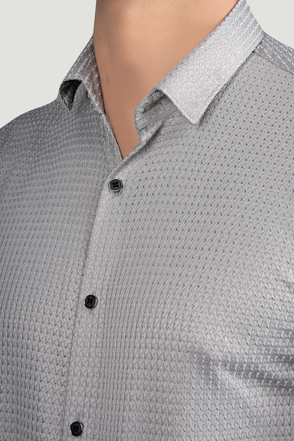 Denver_Grey_Lycra_Knitted_Full_Sleeves_Shirt