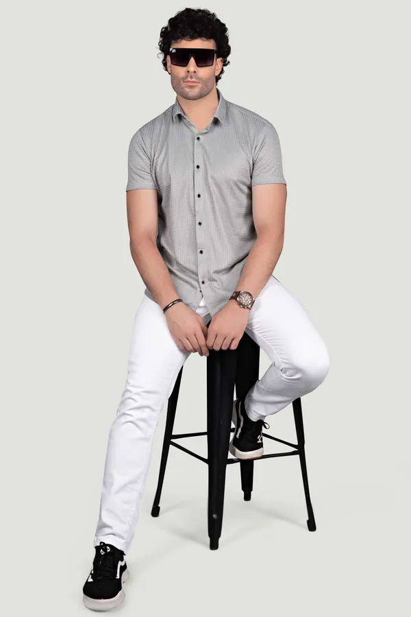 Denver_Grey_Lycra_Knitted_Full_Sleeves_Shirt