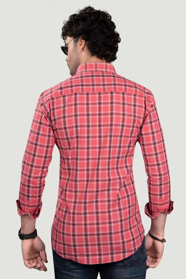 Miron_Pink_Cotton_Checks_Full_Sleeves_Shirt