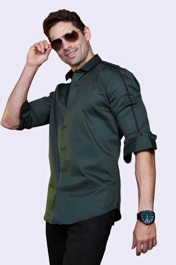 Pure_Egyptian_Giza_Cotton_Emerald_Green_Solid_Shirt