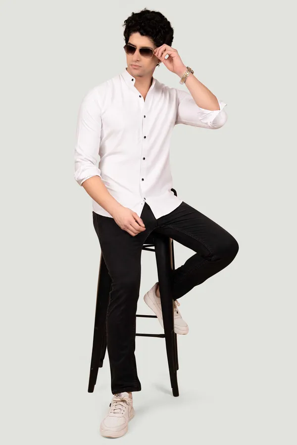Nathan_White_Suede_Solid_Full_Sleeves_Shirt