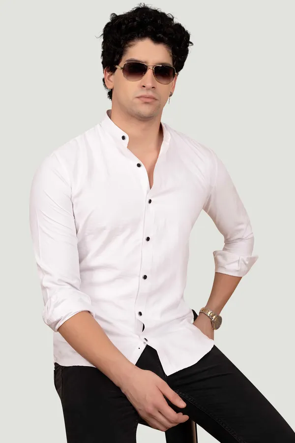 Nathan_White_Suede_Solid_Full_Sleeves_Shirt
