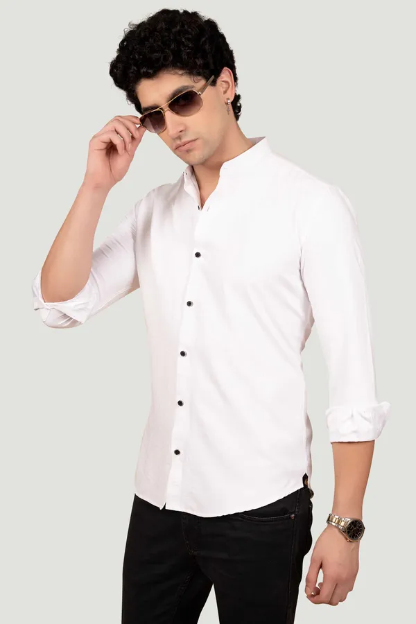 Nathan_White_Suede_Solid_Full_Sleeves_Shirt