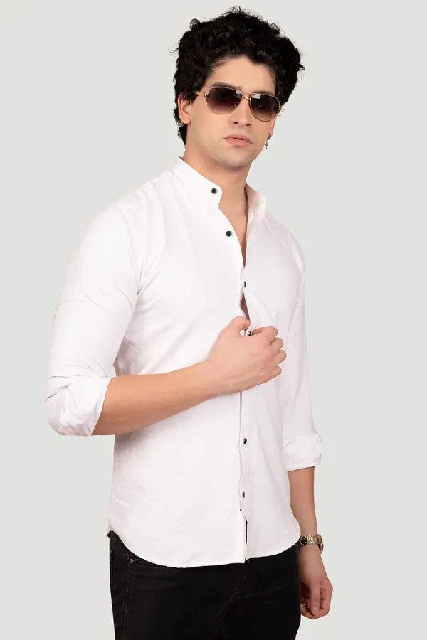 Nathan_White_Suede_Solid_Full_Sleeves_Shirt