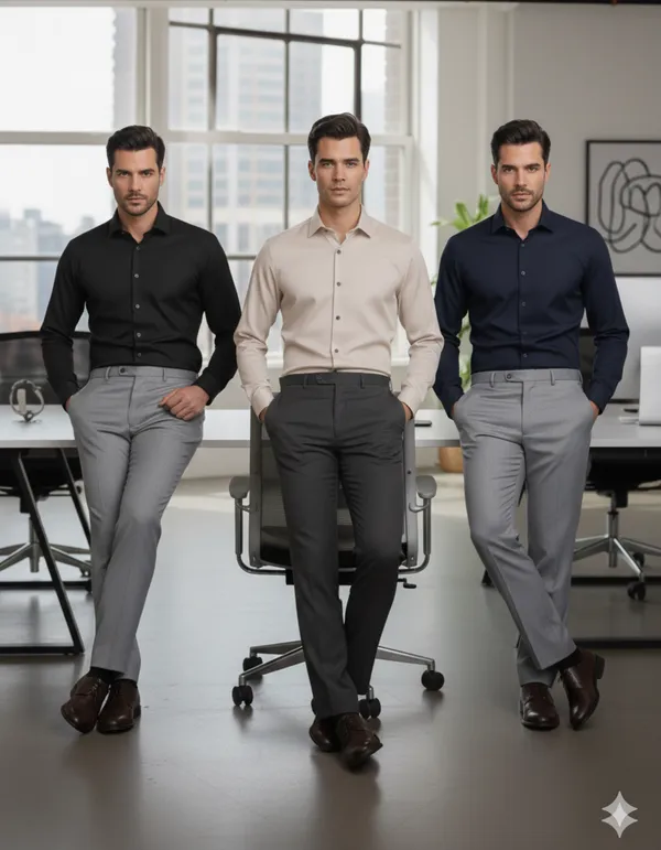 Pack_of_3_Black,_Navy,_Cream_Cotton_Formal_Shirt