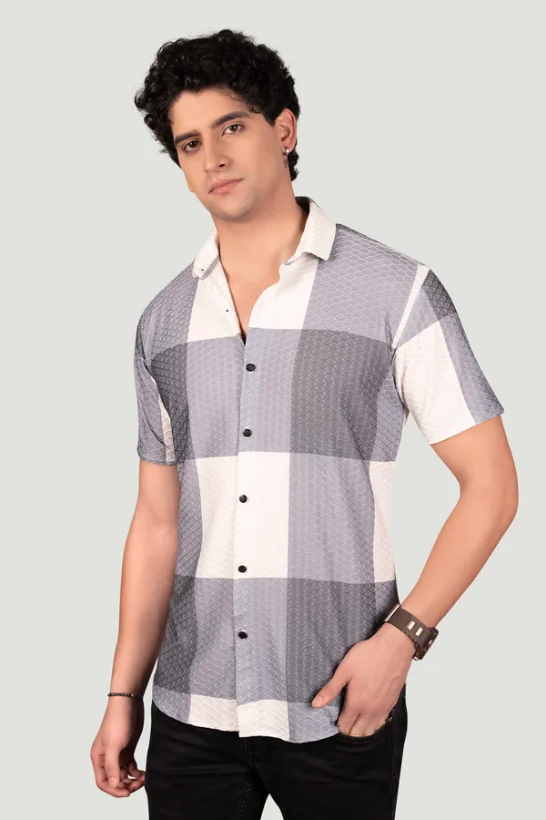 James_Grey_Jacquard_Checks_Full_Sleeves_Shirt