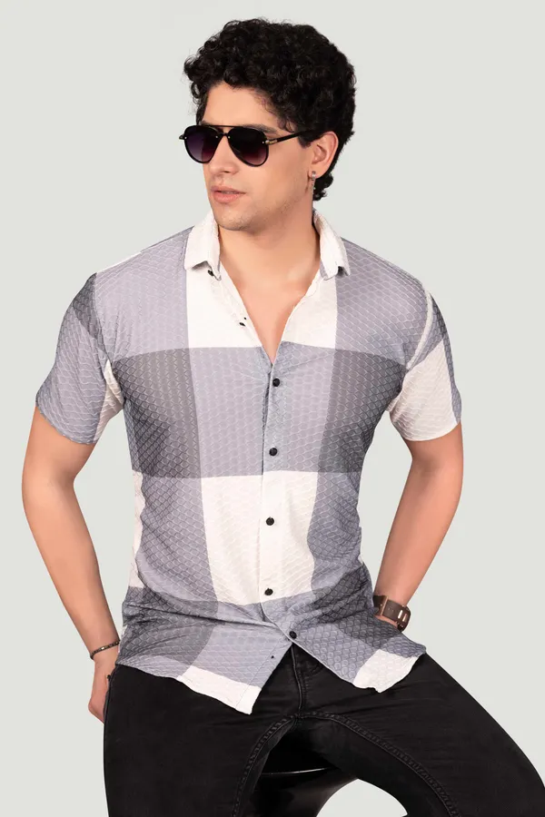 James_Grey_Jacquard_Checks_Full_Sleeves_Shirt