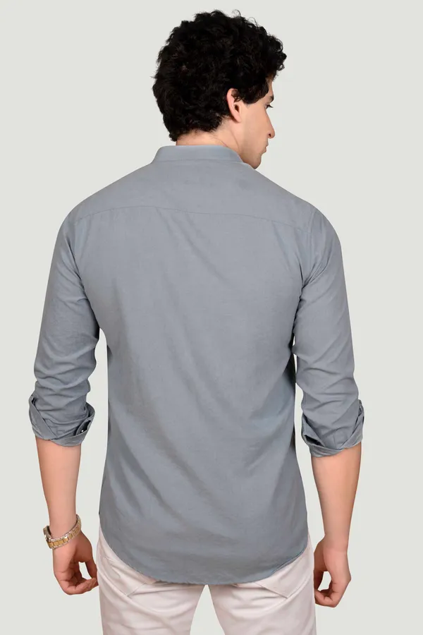 Riley_Grey_Suede_Solid_Full_Sleeves_Shirt_for__Men