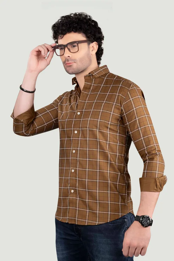 James_Brown_Cotton_Checks_Full_Sleeves_Shirt
