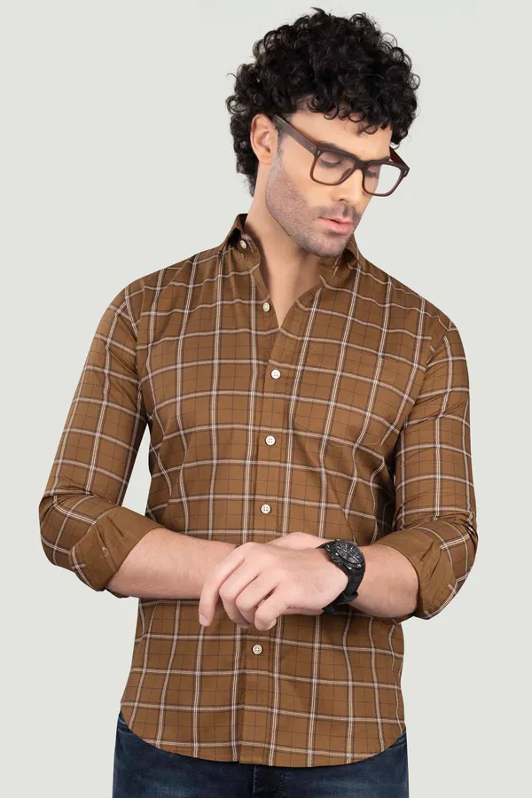 James_Brown_Cotton_Checks_Full_Sleeves_Shirt