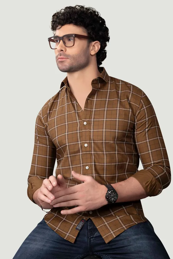 James_Brown_Cotton_Checks_Full_Sleeves_Shirt