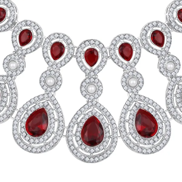Atasi_International_Silver_Plated_Kundan_Polki_and_Crystal_Traditional_Jewellery_Set_for_Women_with_Necklace,_Earrings,_and_Maang_Tikka_–_Ideal_for_Party,_Wedding,_and_Engagement
